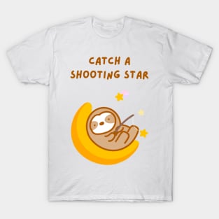 Catch A Shooting Star Sloth T-Shirt